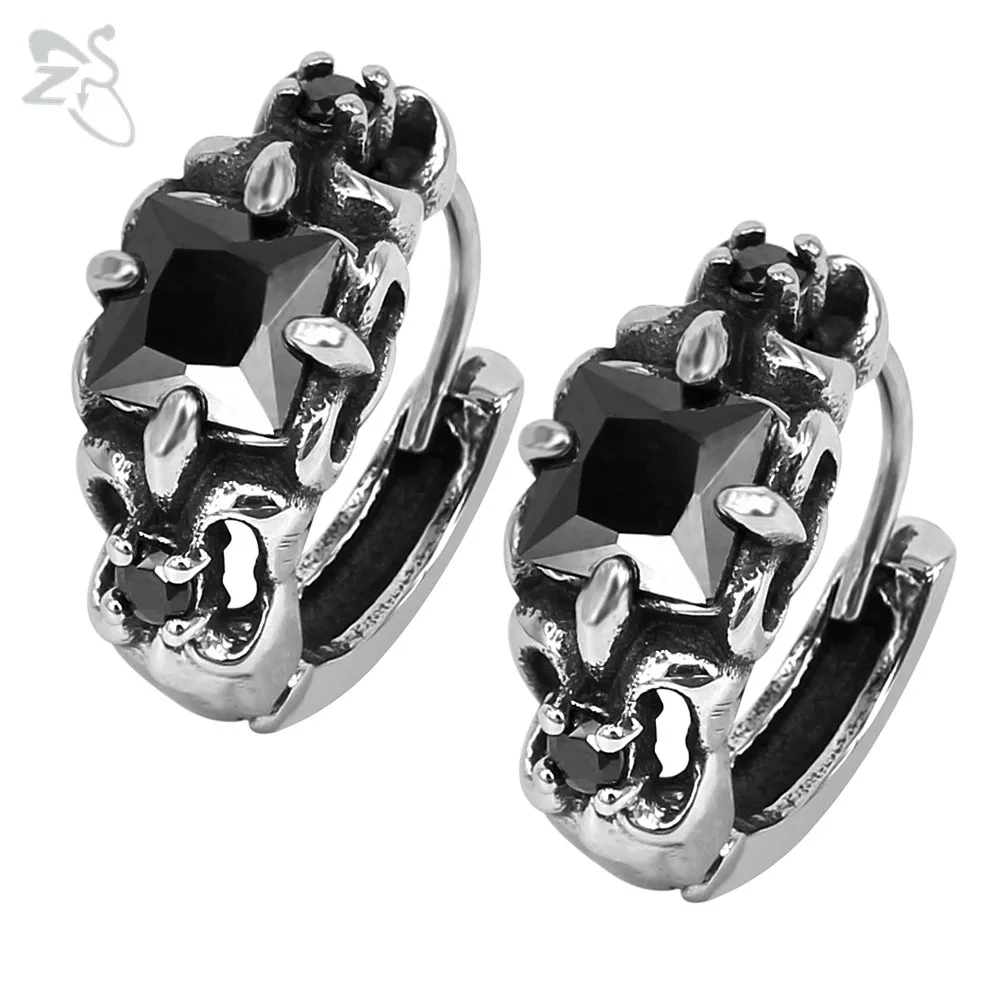2 pcs black Бархатные серьги-кольца разноцветные хирургические стальные круглые серьги кубического циркония пирсинг Спиральные серьги Модные ювелирные изделия для мужчин и женщин - Окраска металла: 2 pcs black