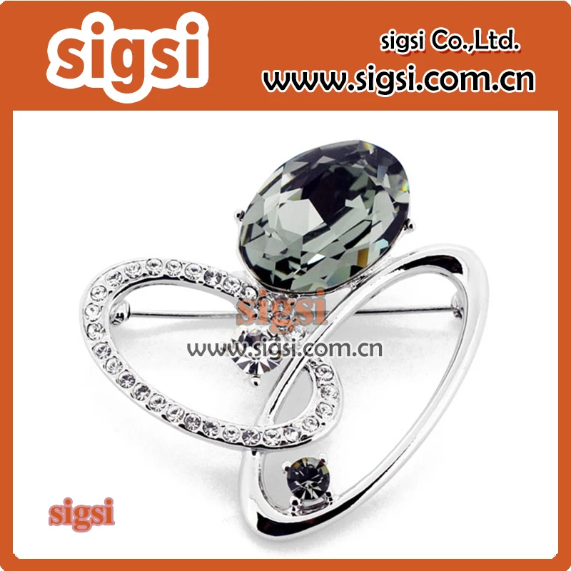 

Самые модные со стразами брошь для подарка