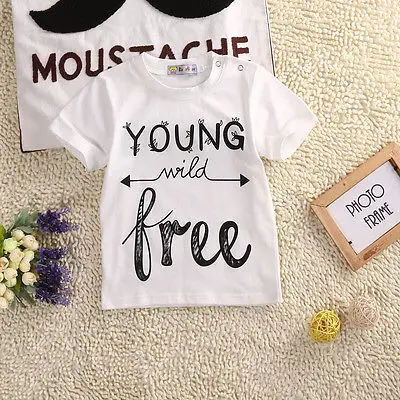 

summer style boy tops toddler kids baby boys girls t shirts cotton letter printed short sleeve t shirt lovely clothes