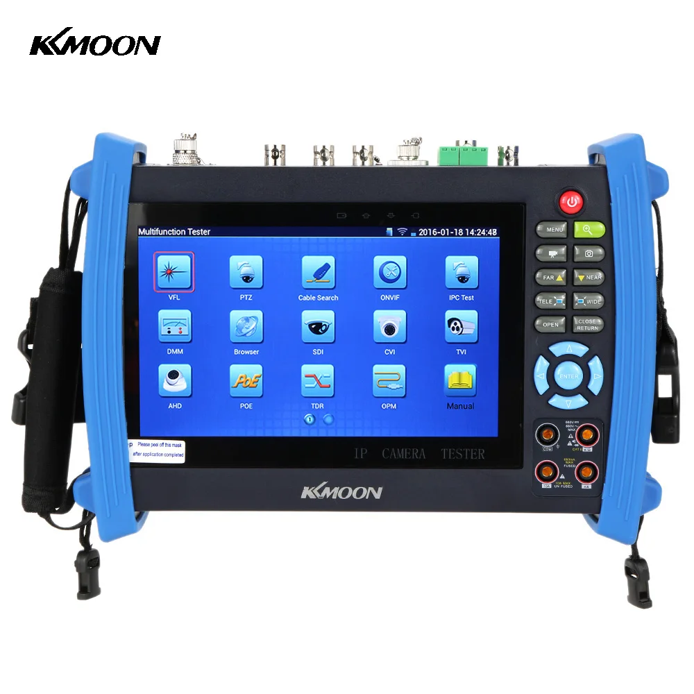 Multifunction 7 Inch Touch Screen CCTV Tester Analog IP Camera CCTV Tester SDI/TVI/CVI/AHD Camera Test IPC- 6800MOVTSACT