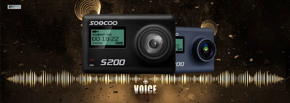 SOOCOO S200 Спортивная Экшн камера Ultra HD 4K 20MP NTK96660 Chip Cam IMX078 сенсор WiFi Gryo Голосовое