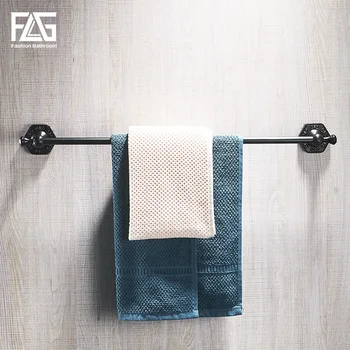 

FLG Towel Bars Brass Wall mounted Single Towel Bar Holder Luxury Towel Rack Wall Bathroom Accessories Towel Hanger Rails