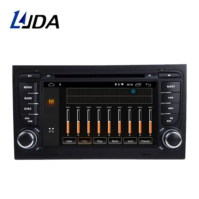 Excellent LJDA 2 Din Android 9.0 Car Radio For Audi A4 S4 RS4 2GB RAM Car Multimedia Headunit Stereo Auto Audio GPS DVD VIDEO IPS Screen 3
