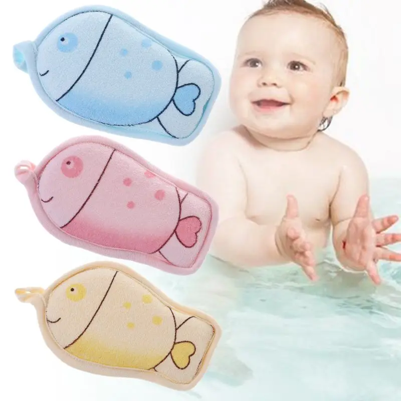 Детское полотенце, губка, щетка для купания, Ванна, Душ, новорожденный, тереть, для ванной, аксессуары для ванной комнаты, мультяшная детская мягкая пуховка
