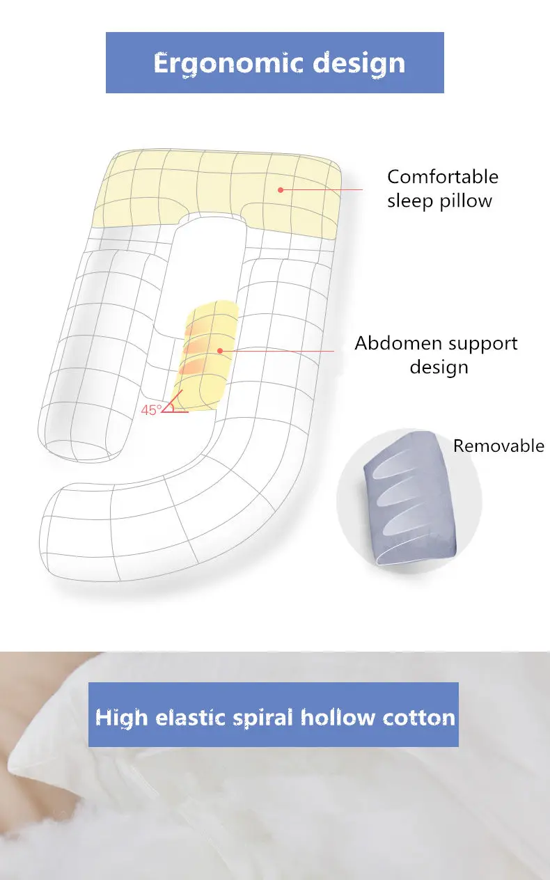 Дышащий Большой беременных Для женщин Подушка 180*80*20 см Спящая уход ворс подушки живота талии Поддержка вскармливание U подушки для беременных
