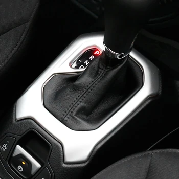 

For Jeep Renegade 2014-2017 2018 ABS Gear Shift Panel Cover Center Control Gear Shifter Frame Trim Sticker Car Styling Accessory