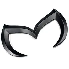 20 шт черные, оцинкованные сплав автомобиля 3D эмблема M Бэтмен Классный Логотип передний задний значок наклейка для решетки для модификации Mazda Логотип