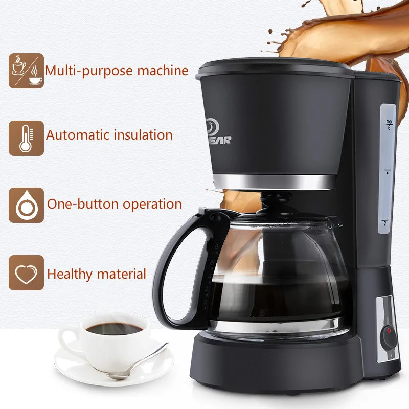 

Electric Drip Coffee Maker Pot Household Automatic Drip Espresso Latte Stovetop Filter Coffee Pots 600ml Cooking Teapot