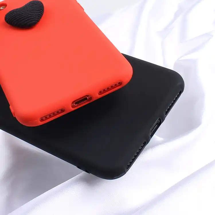 3D милый матовый мягкий чехол из ТПУ с сердечками для Samsung Galaxy S3 S4 mini S5 S6 S7 Edge S8 S9 Plus