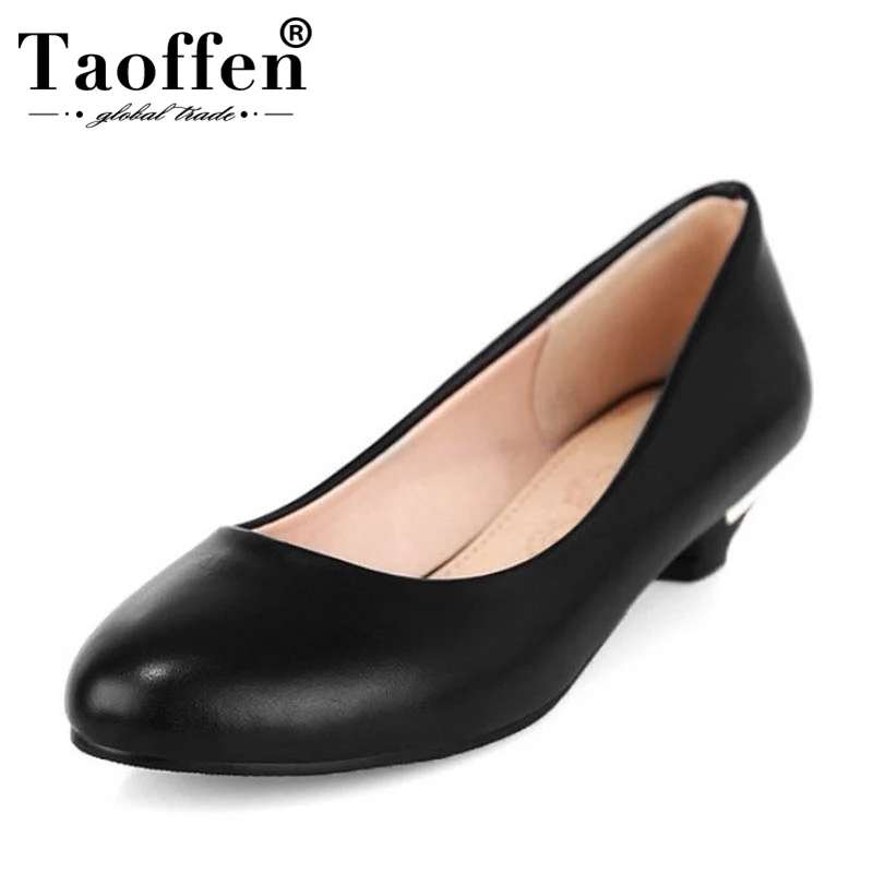 

TAOFFEN Ladies 2019 Spring 4 Candy Colors Flats Shoes Plus Size 34-47 Low Heel Round Toe Princess Dance Shoes Women Daily Office