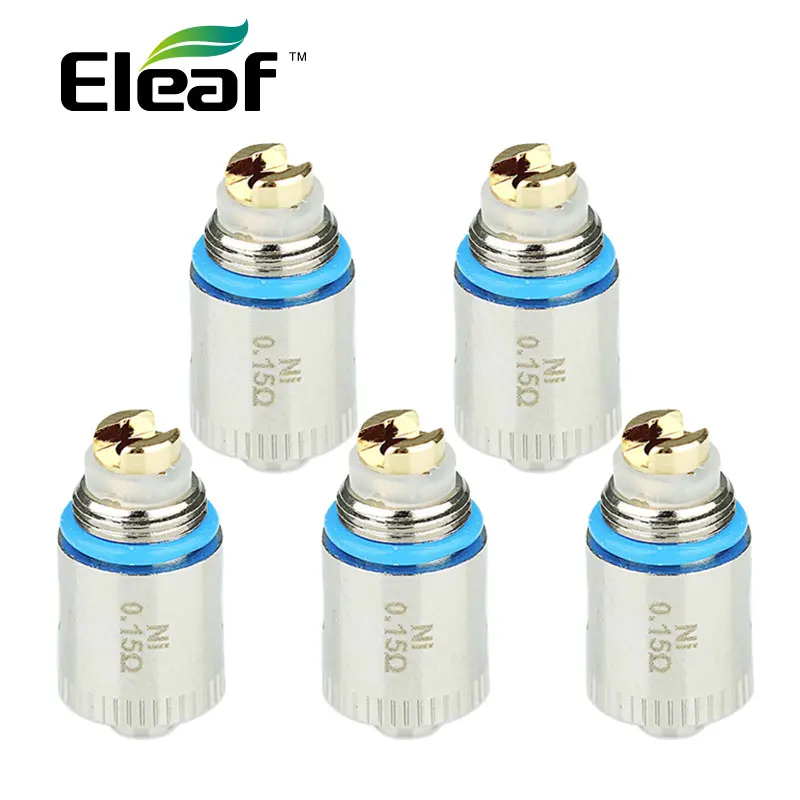 Оригинальный 5 шт. eleaf GS Air TC Ni катушкой 0.15 Ом головок GS-Air натуральный хлопок фитиль и Ni TC нагрева Провода катушки головы