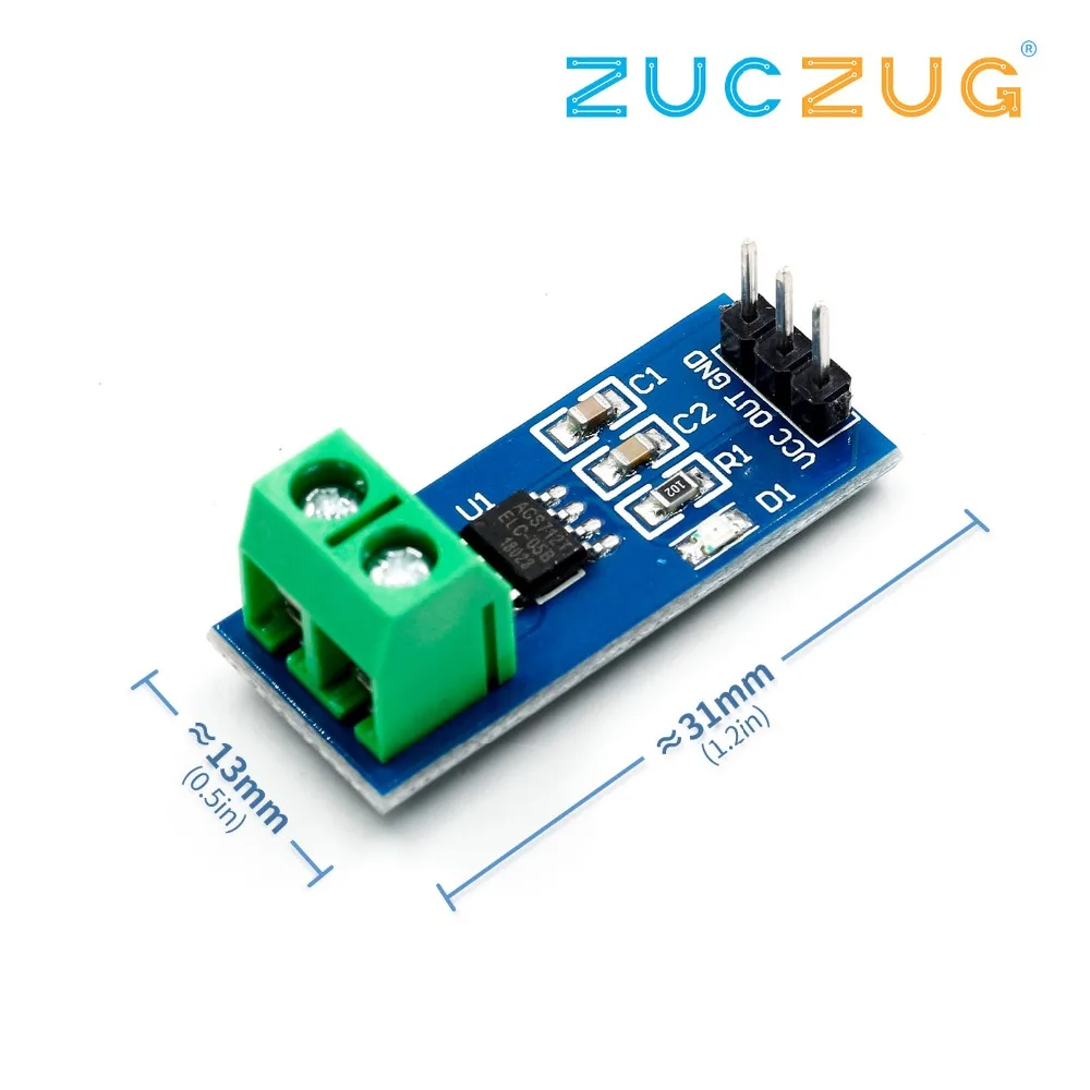 1 шт. модуль датчика тока Холла ACS712 Модуль 5A 20A 30A модуль датчика тока Холла 5A/20A/30A ACS712