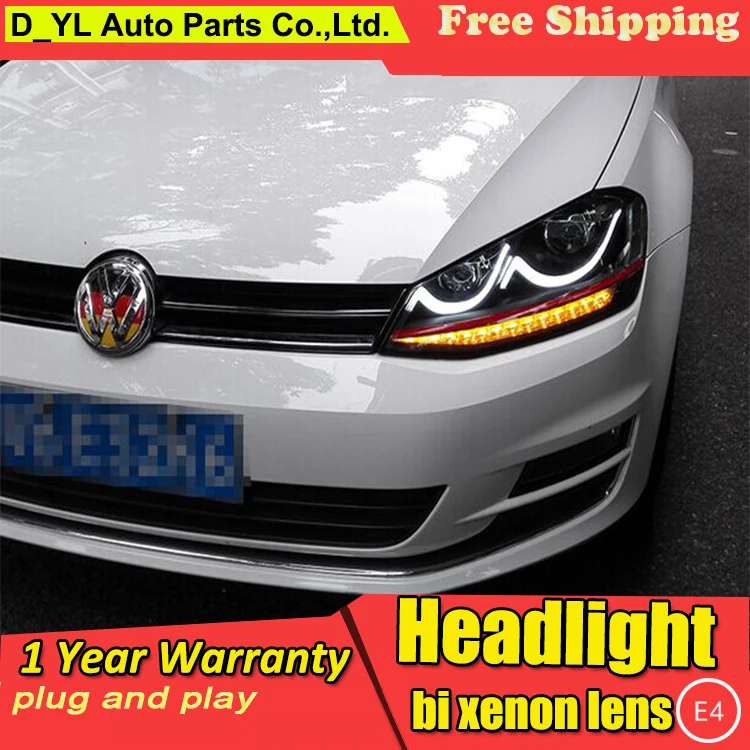 D_YL автомобильный Стайлинг для VW Гольф MK7 7 2014 2016 головной светильник s