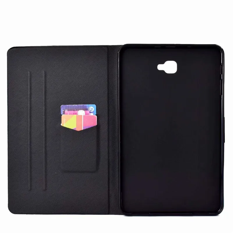 Для samsung Tab A6 10,1 дюймов с мультипликационным принтом из искусственной кожи чехол для samsung Galaxy Tab A6 6 10,1 T585 T580 T585C планшеты крышка чехол для ipad