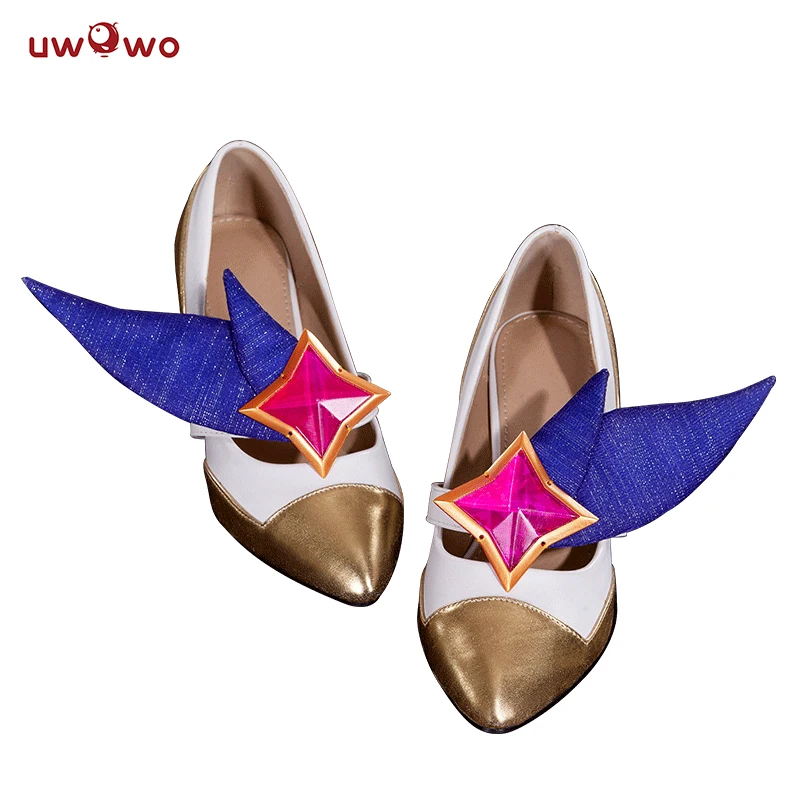 

ASCOSING Star Guardian Ahri Cosplay Shoes LOL Game Prop SHOES