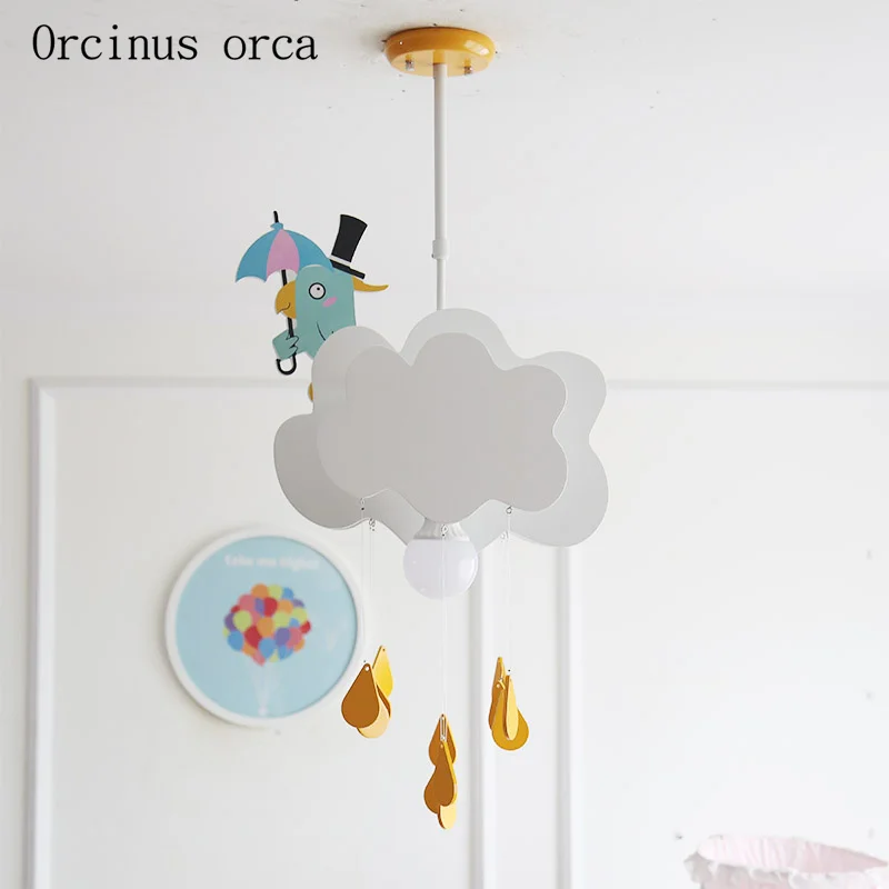 

Cartoon creation cloud chandelier boys and girls bedroom children's room lights Nordic minimalist chandeliers cute chandeliers