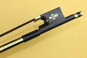 

New black 4/4 professional Carbon fiber violin bow black horse hair