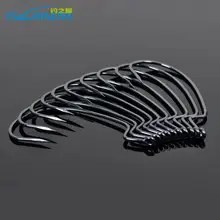 Trulinoya колючие офсетные рыболовные крючки 1#, 2/0#20 шт./лот подходят для техасской Каролины, Флориды, рыболовные снасти