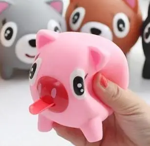 squishy toy that sticks tongue out