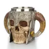 Viking Ram Horned Pit Lord Skull Mug 2