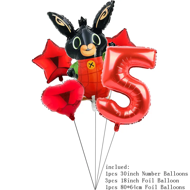 10 шт. 10 дюймов Bing кролик латексный воздушный шар мультфильм кролик воздушные шарики в виде животных ребенок счастливый день рождения украшения Набор детских игрушек - Цвет: As Picture