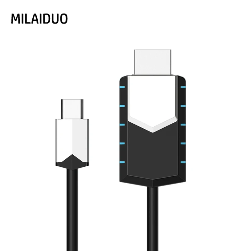 

TC03 Mirscreen TV Stick Cable Type-C to 4K HDMI Cable 1080P Full-HD Instant Projection Connect Cell Phone to TV/GPS Navigation