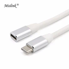 Адаптер Mislink usb c на usb c, кабель-удлинитель, Тип c, мама-Папа, зарядный конвертер для apple macbook pro, xiaomi, ноутбук, 1 м