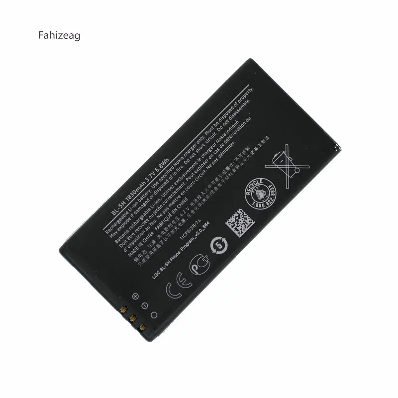 Fahizeag 10 шт 1830mAh BL 5H запасная батарея для Nokia Lumia 630 636 638 635 аккумулятор