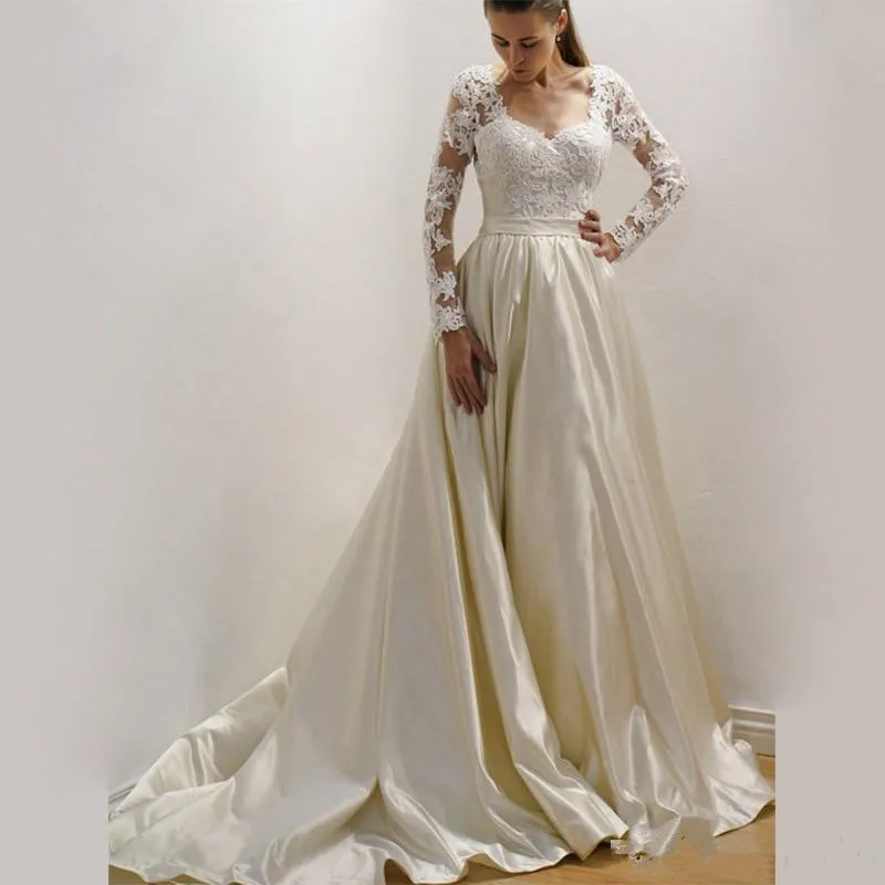 2018-arabic-wedding-dresses-beach-bohemian-long-sleeves-lace-applique-beads-sheer-back-satin-sweep-train-country-custom-formal-bridal-gowns (2)