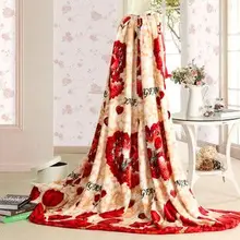 Красные розы свадебные печатные домашние живописные Цветочные Красные качественные Простые Модные покрывала и покрывала