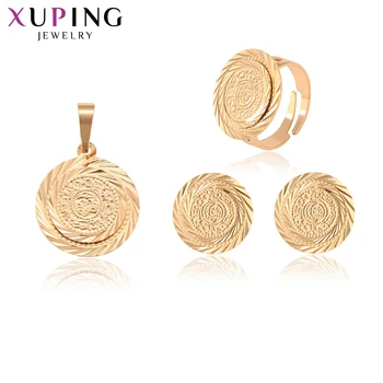 

Xuping British Style Literary Style Luxury Environmental Copper Gold Color Plated for Girl Jewelry Sets 65196