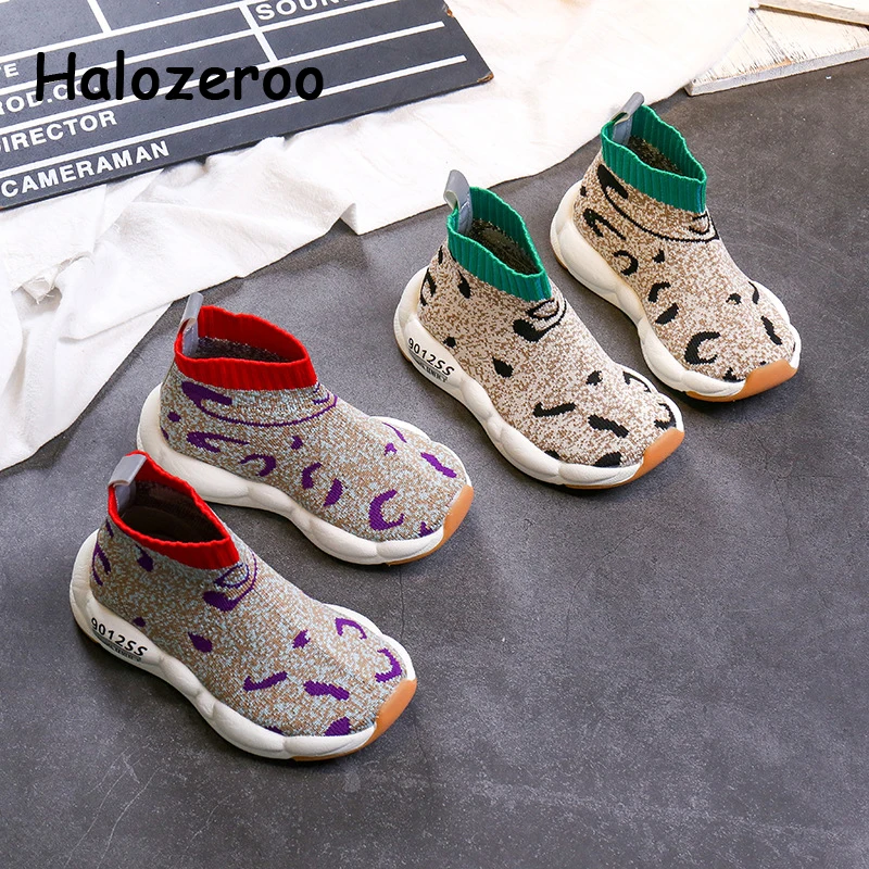 

Autumn 2019 Toddler Casual Sneakers Children High Top Sport Sneakers Baby Girls Mesh Shoes Boys Sock Sneakers Brand Trainers