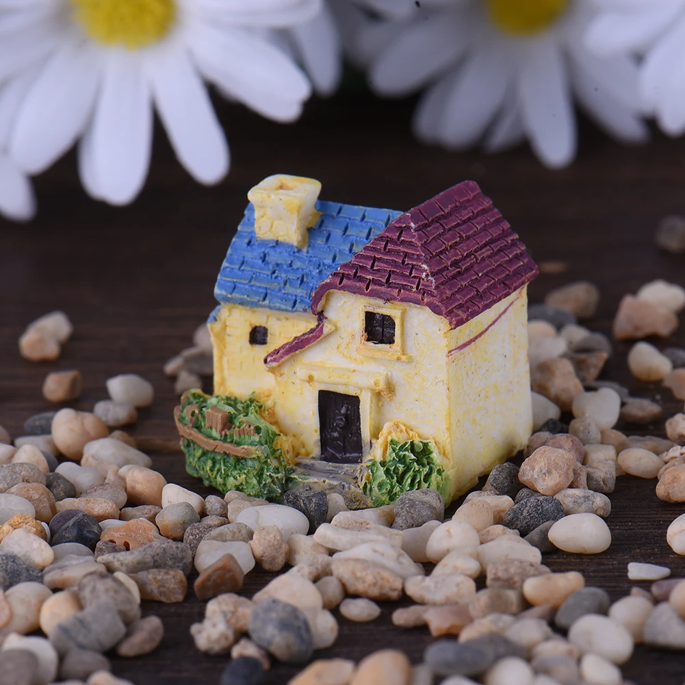 10 видов стилей миниатюрный замок из смолы мини пейзаж Сказочный садовый домик Декор Ремесло для украшения дома и сада