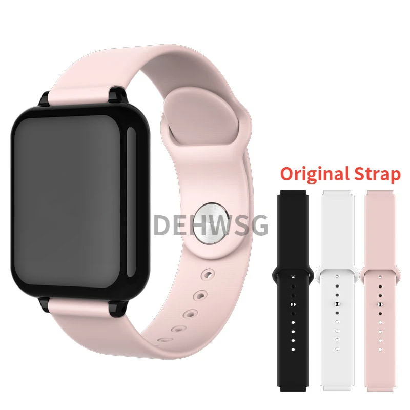 

Smart Bracelet Women B57 Sports Tracker Heart Rate Sleep Monitor Remote Control Call Remind Bluetooth Smartwatch For Android IOS