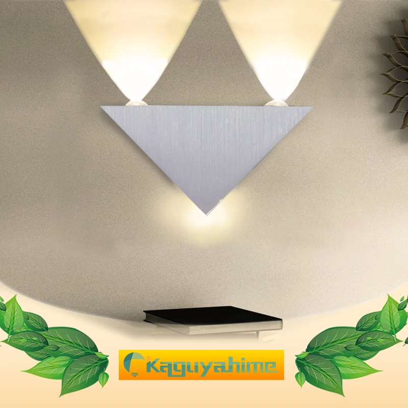Kaguyahime современный настенный светильник квадратный/треугольный алюминиевый
