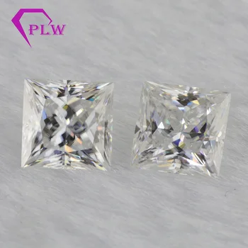 

Provence jewelry princess cut 3ex VVS loose gemstone moissanite EF color 2.1 carat 7*7 mm for ring bracelet necklace earring