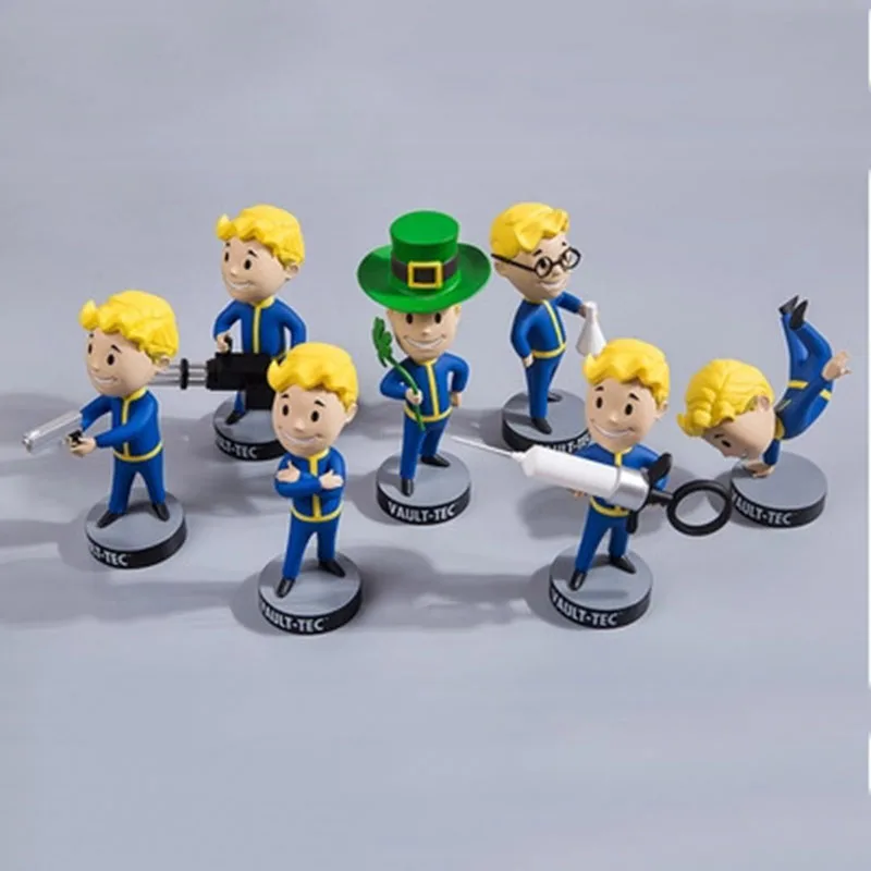 

13CM Gaming Heads Fallout 4 Vault Boy TOY Bobbleheads Series 2 Action Figure Collectible Model Toys brinquedos Dolls Decoration