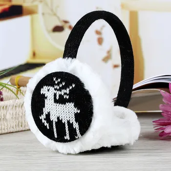 

Deer Snowflake Thickening Plush Earmuffs Women Winter Warm Earmuffs Comfort