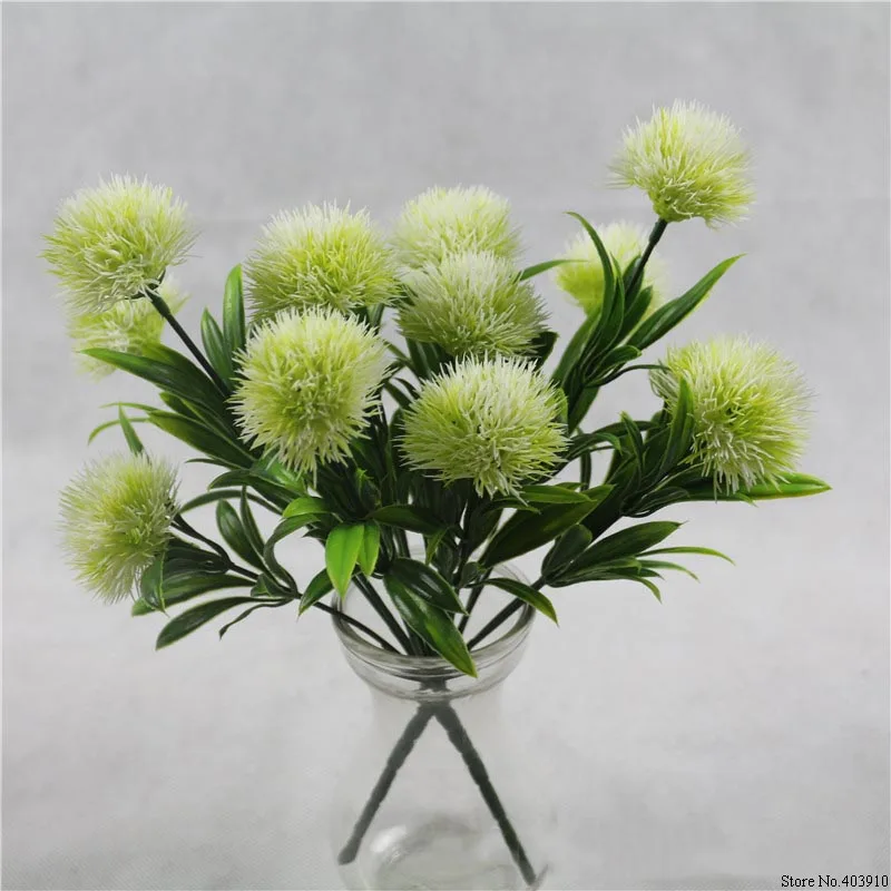 1 Bouquet 7 Heads 5CM Dandelion Flowers Home Decorative 3 Colors Plastic Artificial Flowers For Wedding Valentine's Day Decor 1 Bouquet 7 Heads 5CM Dandelion Flowers Home Decorative 3 Colors Plastic Artificial Flowers For Wedding Valentine's Day Decor