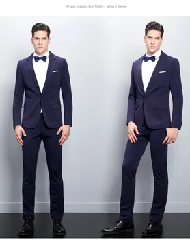 

2020 New Arrival 2pcs Mens Blazer Jacket Dress Groom Suits For Men Tuxedo Fashion Party Suits For Men Masculino (jacket+pants)