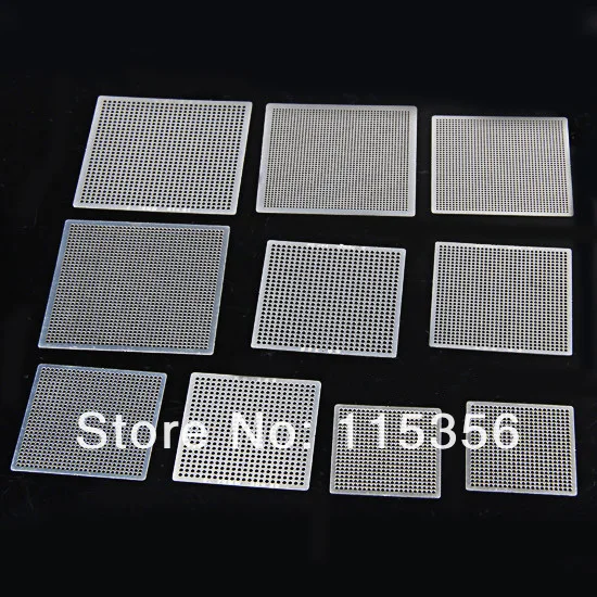 10 шт./лот непосредственно нагревать универсальныеbga трафареты шаблон для микросхем
