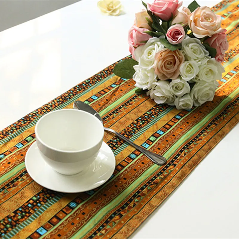 1Pcs National Style Cotton Linen Table Runner Dust Cover End Of Bed Tea Table Flag Tablecloth For Wedding Party TV Cabinet Cloth 1Pcs National Style Cotton Linen Table Runner Dust Cover End Of Bed Tea Table Flag Tablecloth For Wedding Party TV Cabinet Cloth