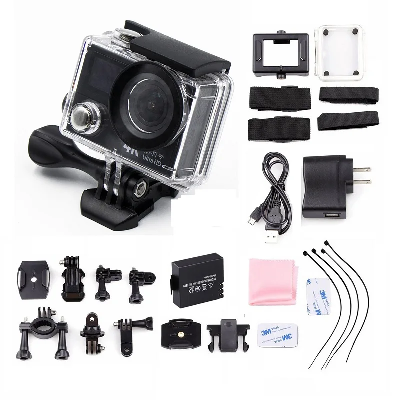 Prix pour H3 Action Sport Caméra Ultra HD 4 K 1080 P 12 MP Wifi Double écran 30 m étanche 170d lentille sport aller xiao yi 4 k pro deportiva Prix pour H3 Action Sport Caméra Ultra HD 4 K 1080 P 12 MP Wifi Double écran 30 m étanche 170d lentille sport aller xiao yi 4 k pro deportiva
