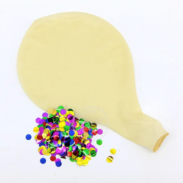 36 дюймов гигантский прозрачные воздушные шары 10g красочные конфетти Globos Свадебные украшения День рождения прозрачный конфетти расходные материалы - Цвет: Mix 2