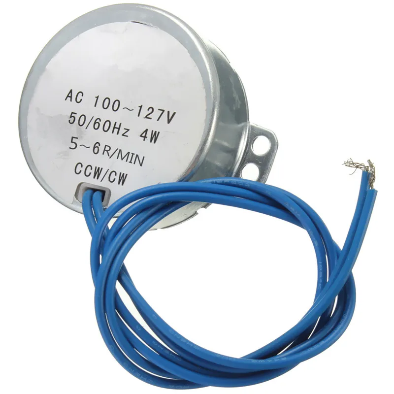 Синхронный двигатель синхронный 50/60 Гц переменного тока 100 ~ 127V 4 Вт 5/6 об/мин