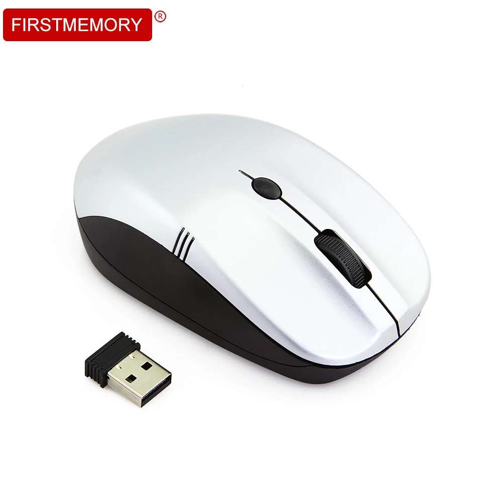 2,4 ГГц Беспроводная оптическая мышь 4 кнопки мини-мыши Компьютерная игровая мышь 1600 dpi с usb-приемником, используемым для ПК ноутбука домашнего геймера