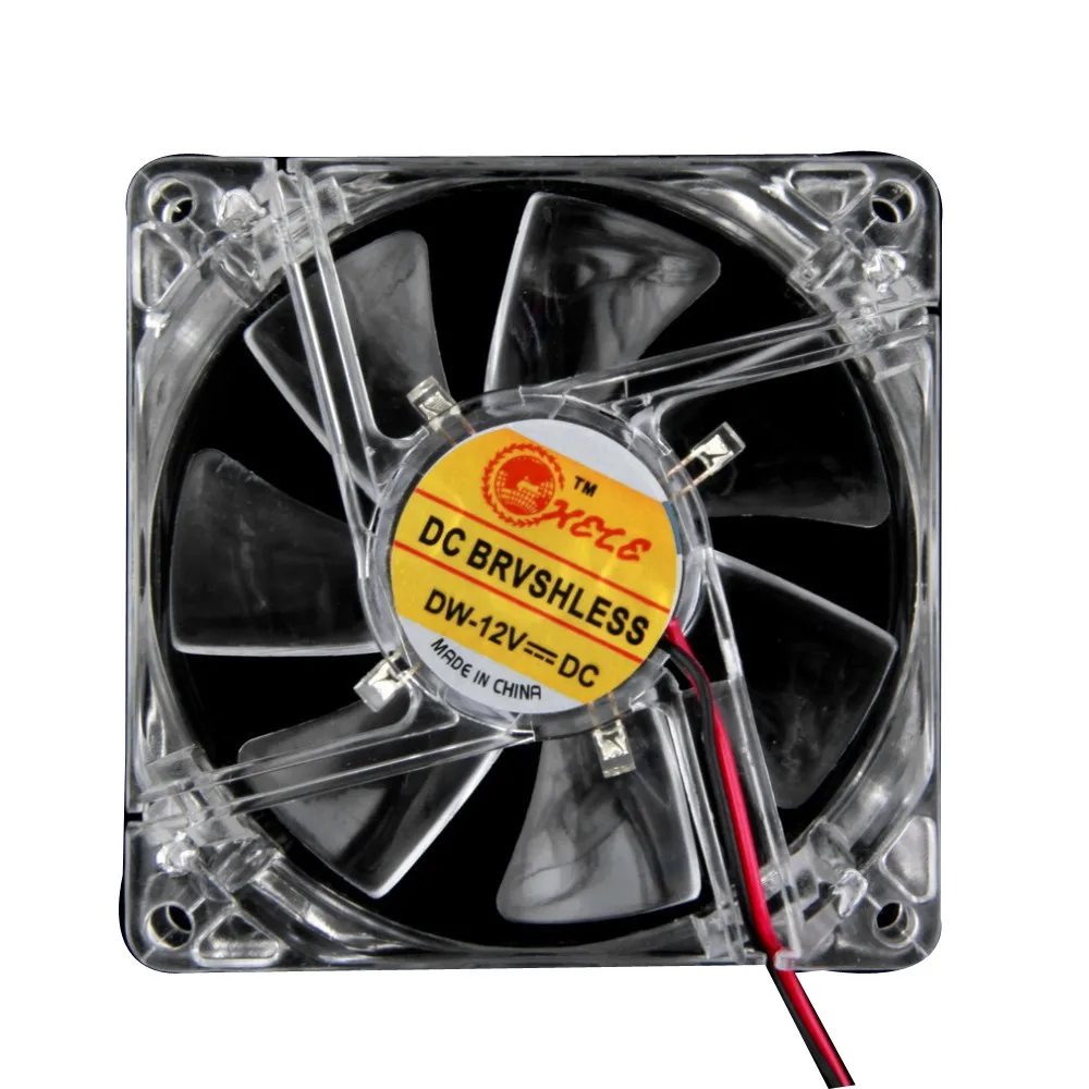 

Great performance and add unique style Blue Quad 4-LED Light Neon Clear 80mm PC Computer Case Cooling Fan Mod#YL