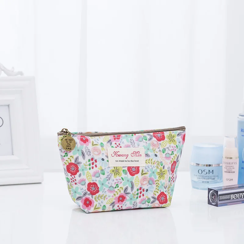 2019 المرأة حقيبة مستحضرات تجميل القطن المكياج غسل حقيبة ورود للزينة السخافات المنظم الفاصل الحقيبة السفر التجميل حالات