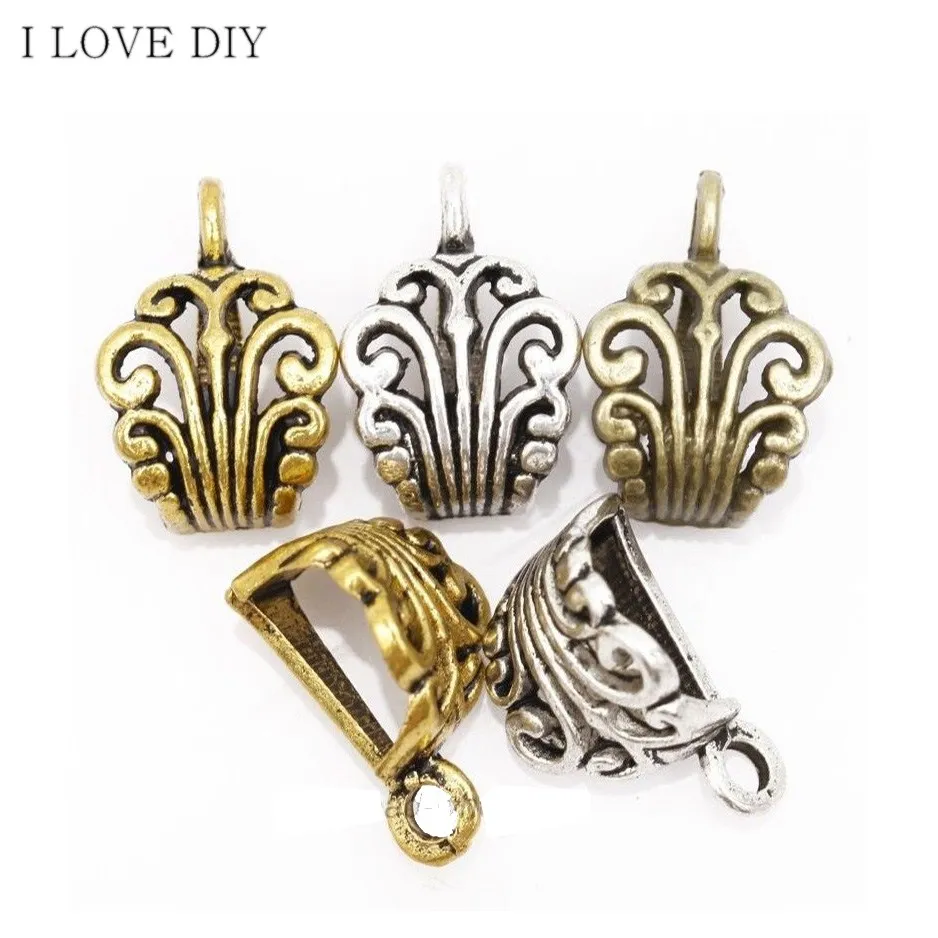 

10pcs Silver/Gold/Bronze Crown Metal Connectors for Charm Bracelet Fashion DIY Beads For Jewelry Making