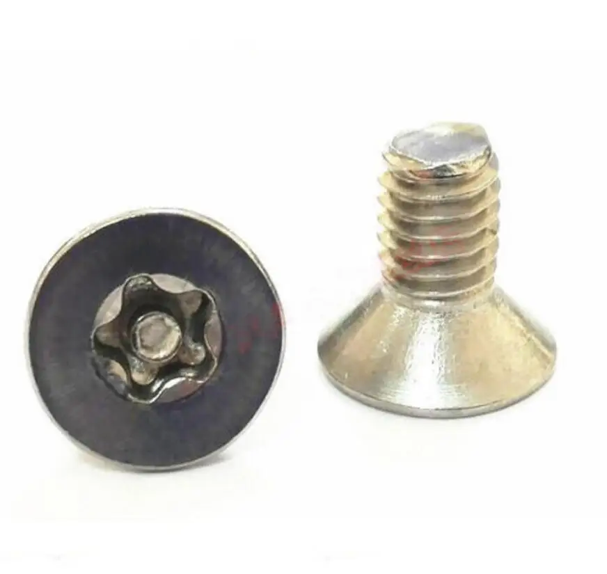 M6 Five pointed Star Socket Countersunk Head With Column Screws Torx Tx 